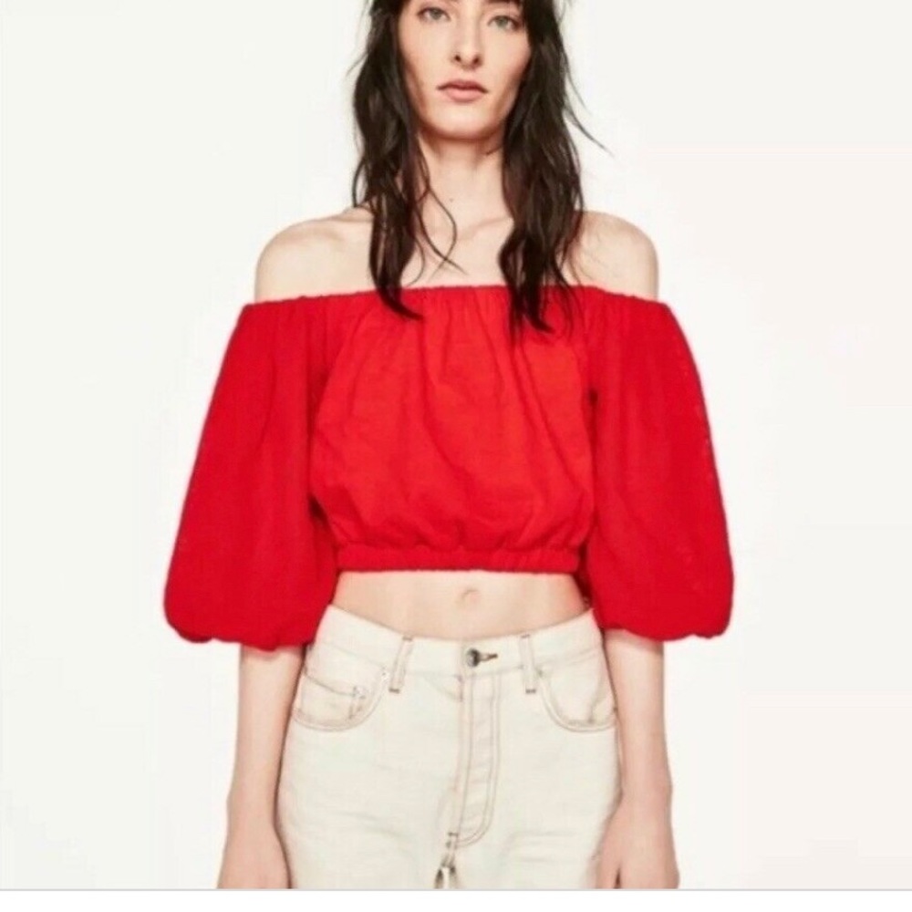 Zara croptop white !